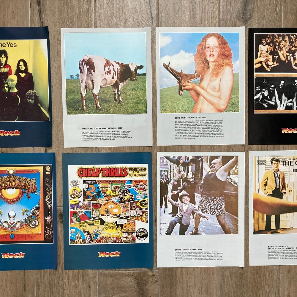 106 Poster Pages featuring classic album covers, from Italian Rock Magazine - Picture 2 of 4